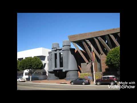 فرانك جيري وأحد  اجمل المباني التي صممها في كاليفورنيا مبنى المناظير