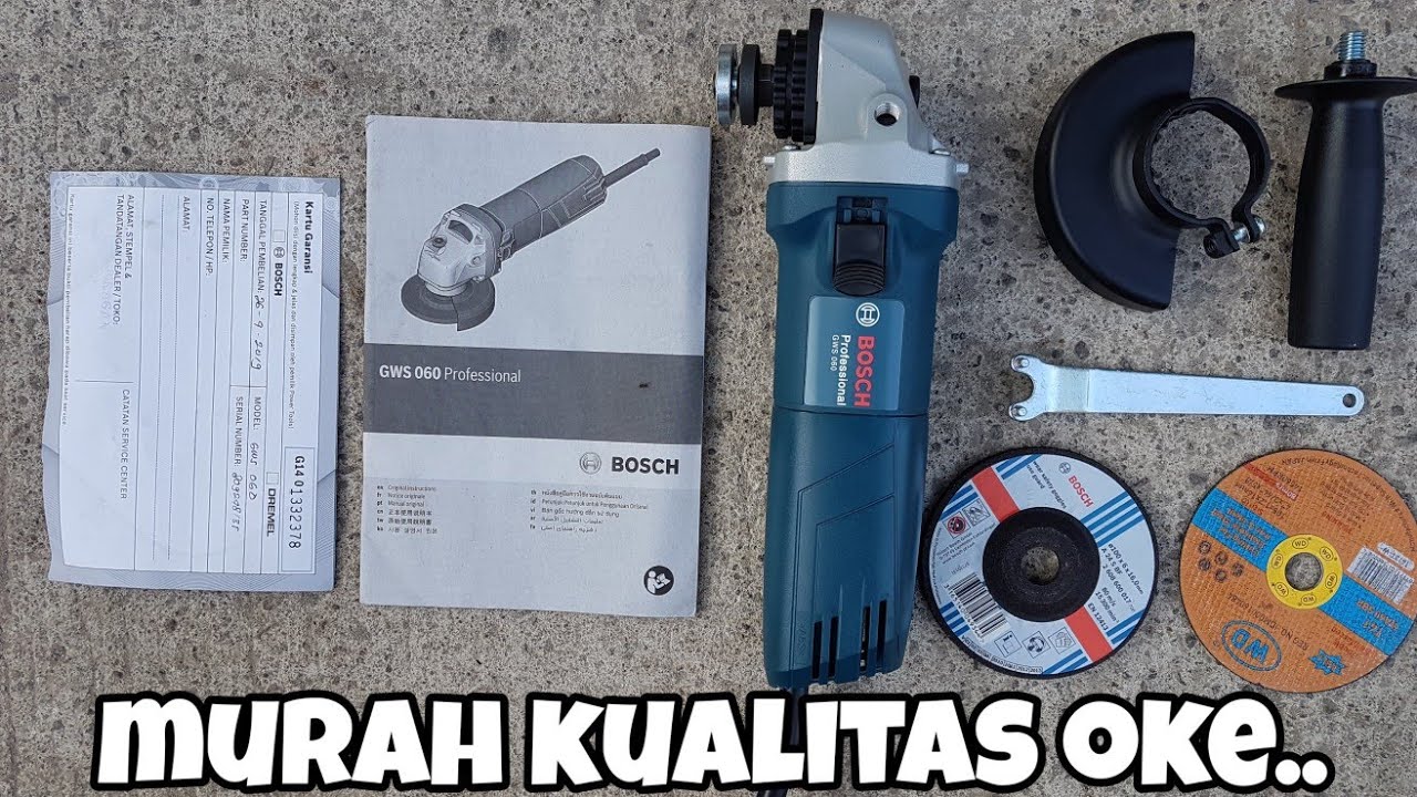 Gerinda BOSCH GWS 060 + TEST YouTube