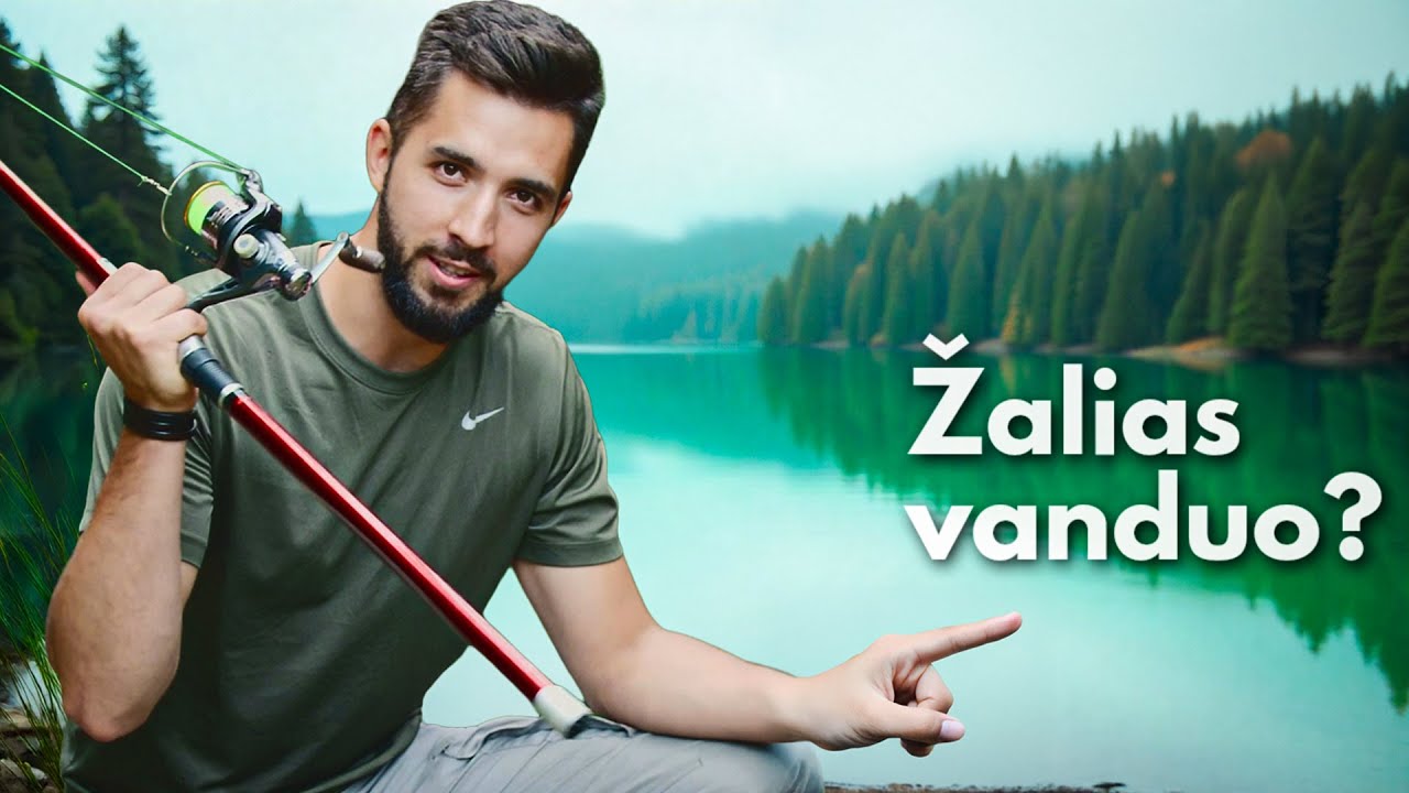 Gyvenu Miške Ir Žvejoju Neįprastos Spalvos Ežere