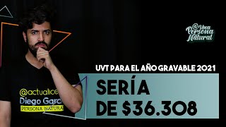 UVT para el año gravable 2021 sería de $36.308