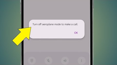 Turn off Aeroplane Mode To make call || Calling error | Tech Tube | 2025