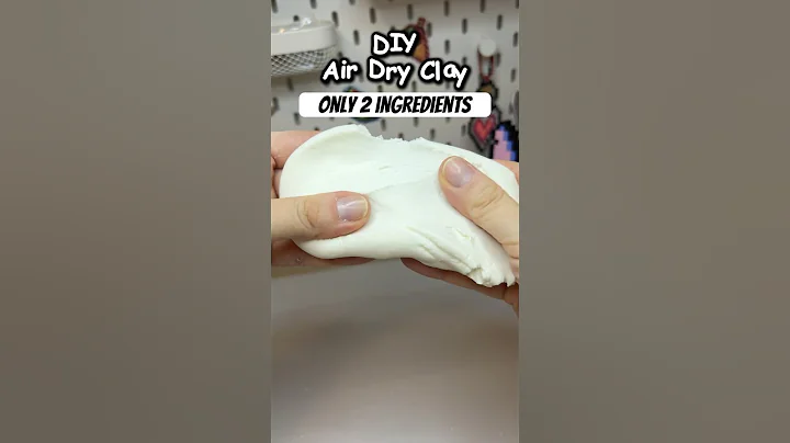 DIY Air Dry Clay with 2 Ingredients! | Easy Soft Dough Recipe #diyclay #easydiy #diyideas
