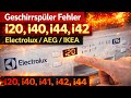 Geschirrspüler Fehler I20 I40 I44 Beheben Electrolux AEG IKEA Geschirrspüler Fehler I20 I40 I44 Beheben Electrolux AEG IKEA