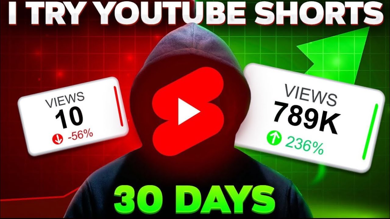 i try youtube shorts for 30 days ( YouTube automation)