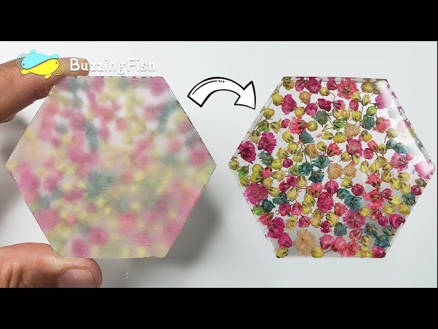 How to sand and polish epoxy resin coaster | Resin Diy