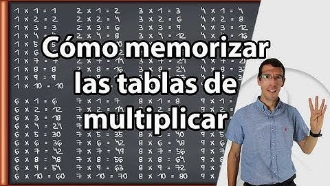 Cómo Memorizar las TABLAS de MULTIPLICAR