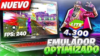 BLUESTACKS 4.300 LITE!! NUEVO EMULADOR PARA PC GAMA BAJA ✅ Como DESCARGAR Free Fire en PC