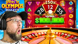 I GOT A HUGE WIN ON THE NEW GATES OF OLYMPUS ROULETTE!
