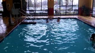 Pov Jumping in the Pool at the Hampton Inn