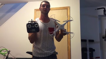 Syma X5C test indoors, with stability test.