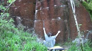 Cadshaw Quarry - Rivers of Blood Sit Start - Original 7C sequence - First ascent