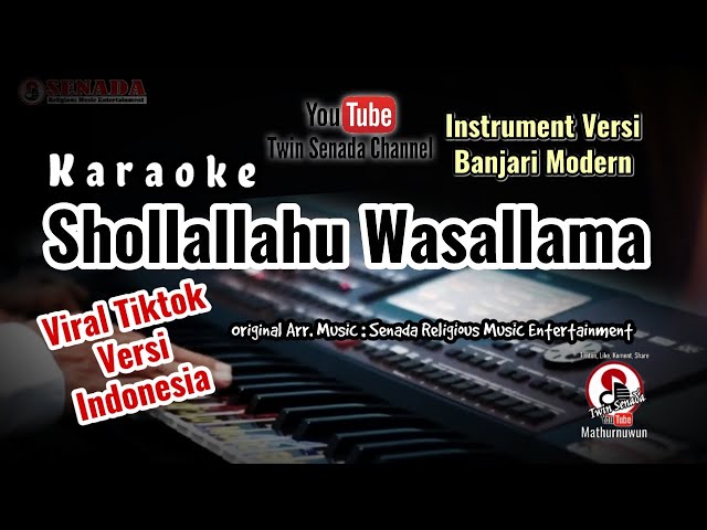 Shollallahu Wasallama Karaoke Banjari Modern lengkap lirik dan terjemahan class=