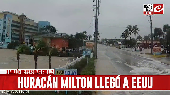 El huracán Milton llegó a Estados Unidos y ya se reportaron muertos