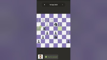 Daily puzzle in chess.com #chess #chesspuzzle #dailypuzzle