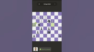 Daily puzzle in chess.com #chess #chesspuzzle #dailypuzzle