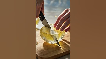 🎧 Immersive ASMR | 🍋Glass Lemon + Knife🔪 | Instant Relaxation & Healing Sounds