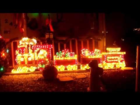 Christmas Train Holographic Outdoor Display Youtube