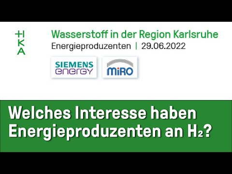 H2 aus der Sicht regionaler Energieproduzenten | Wasserstoff in der Region Karlsruhe