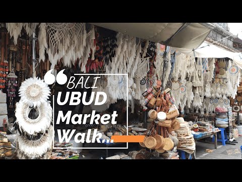 Video: Shopping på Ubud Art Market, centrala Bali