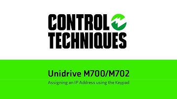 Preparing a Unidrive M700/M702 for Ethernet Communications | Control Techniques | Nidec