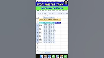 I Made This Ultimate Excel Attendance Sheet