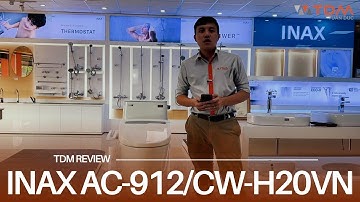 TDM.VN | Review bồn cầu nắp điện tử INAX AC-912/CW-H20VN bàn cầu 1 khối thông minh chính hãng