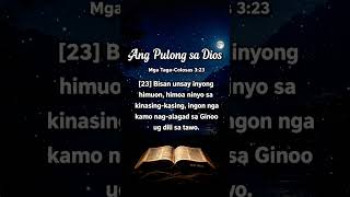 #AngPulongSaDios #WordofGod #BibleReels #BibleVerse #CebuanoBible #Highlight #friends #followers