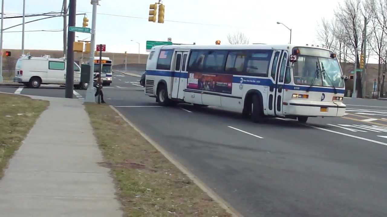 Bound Nova-RTS Q8 Bus #9159 on Gateway Dr stopping at its first bus stop (E...