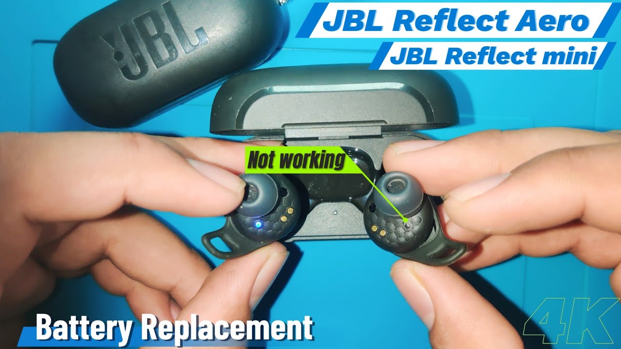 JBL Reflect Aero - One side not working | Battery Replacement