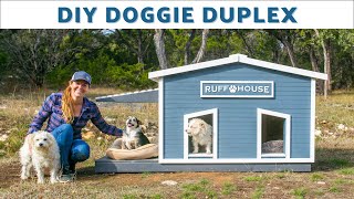 Insulated Dog house for 2 / Roof Opens for Easy Cleaning / Built in One Day!