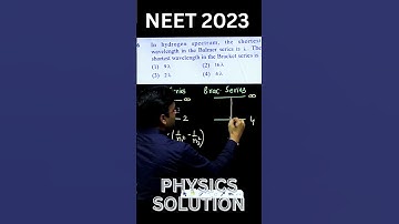 NEET 2023 PHYSICS PAPER SOLUTION | CODE H-5 | QUESTION-6