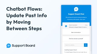 Chatbot Flows: Update Past Information