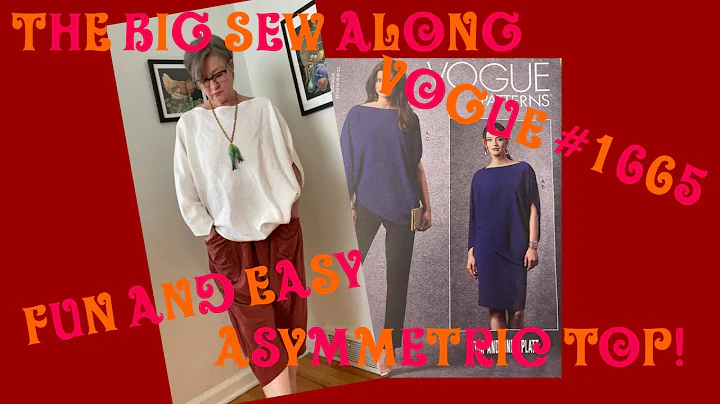 #sewalong Vogue  1665 Tom and Linda Platt top!