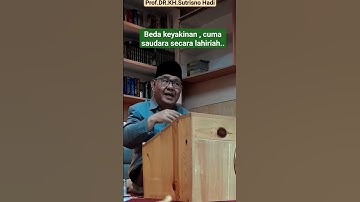 Prof.DR. Sutrisno Hadi, Beda keyakinan ..dalam bersaudara