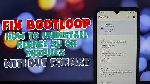 Fix a Bootloop Caused by Wrong KernelSU Module (Easy Method!)