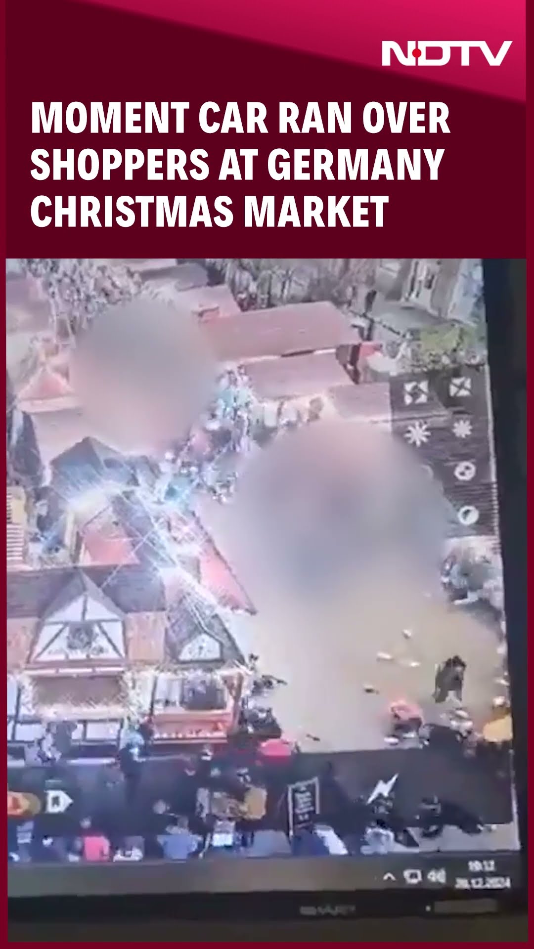 Germany News Update |On Camera: Video Shows Moment Car Ran Over Shoppers At German Christmas Market