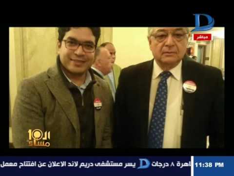 العاشرة مساء أعضاء مجلس النواب يرفعون شعار تيران وصنافير جزر مصرية