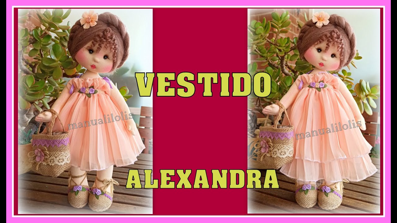 TUTORIAL VESTIDO muñeca ALEXANDRA video - 469