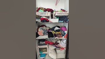 Organiser Link in Description | Declutter the wardrobe with me #wardrobeorganization #cleanwithme