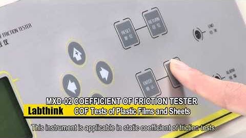 ASTM D1894 COF test for Plastic films & Sheets - Labthink