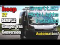 I installed smart led strip lights in my van