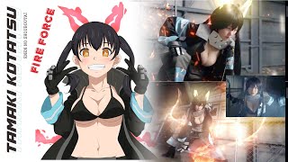 Sexy Cosplay of Fire Force Tamakai Kotatsu | Enen no Shouboutai Cinematic #cosplayanime   #fyp