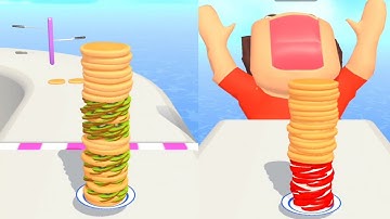 Pancake Run Gameplay 🥞|| Relaxing Sounds and Satisfying ASMR Video _ #pancakerun