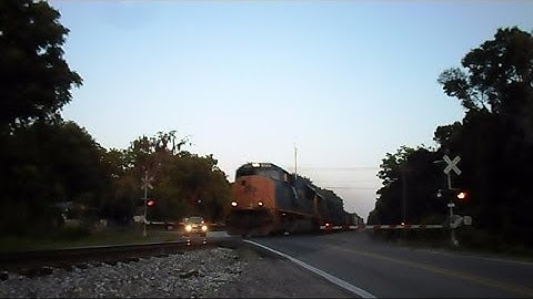 CSX Train Runs Over Newly Installed Track And Ties