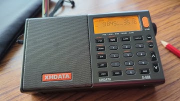 XHDATA D-808 KNLS World Christian broadcasting.