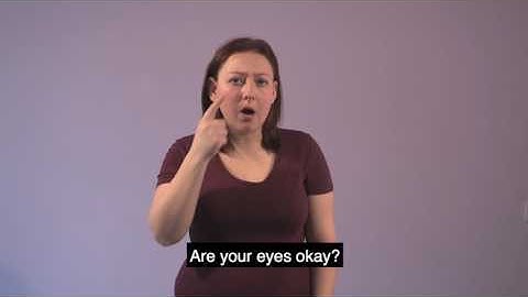 Useful signs for eye care staff (MAKATON)