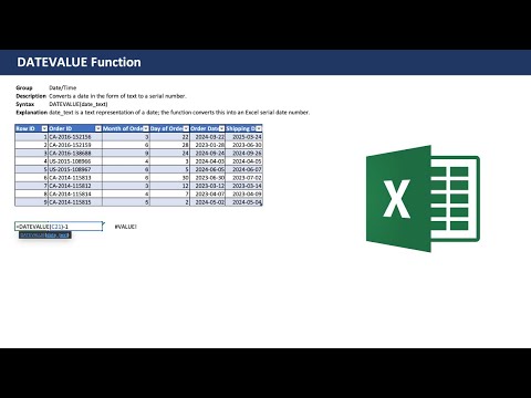 Excel DATEVALUE Function - Beginner Tutorial with examples