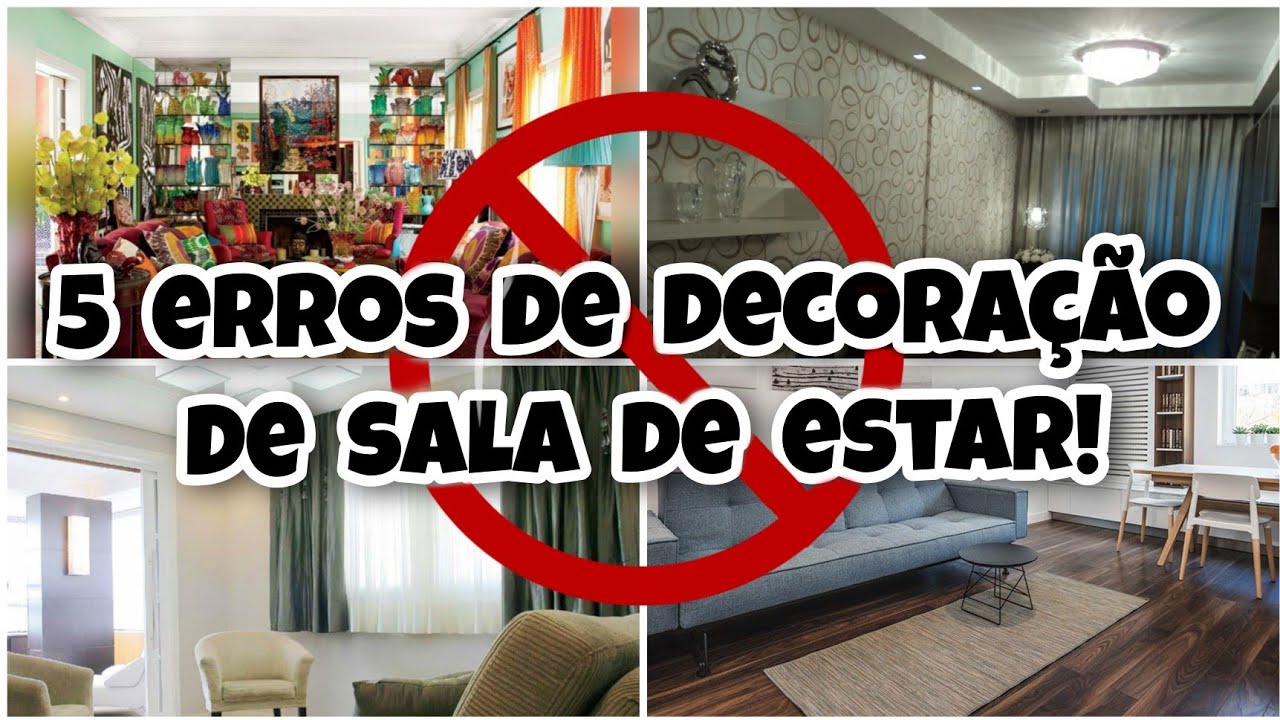 5 ERROS DE DECORAÇÃO DE SALA DE ESTAR!! Não cometa esses erros!!! - YouTube