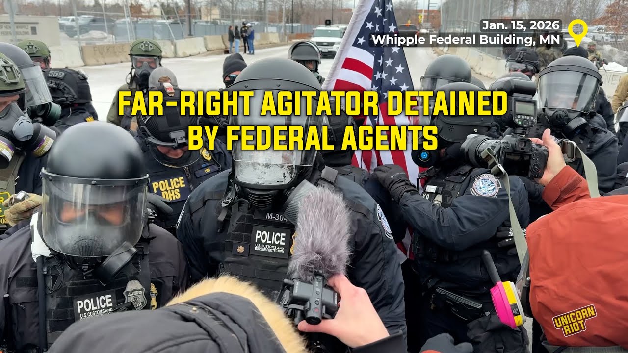 Федеральные агенты задержали ультраправого агитатора.