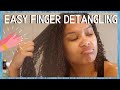 how to finger detangle EASILY & why it's important | natural hair regimen